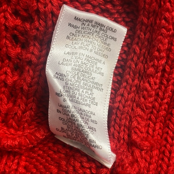 Michael Michael Kors Red Short-sleeve Button Sweater Size Medium - Picture 9 of 9